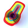 Multi-Color Measuring Cups and Spoons Set, Plastic