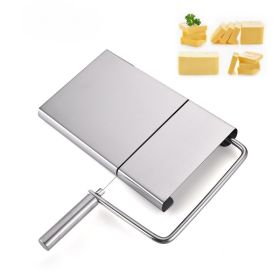 Cheese Slicer with Stainless Steel Wire and Board, for Hard and Semi Hard Cheese