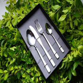 4 Piece Silverware Set, Stainless Steel