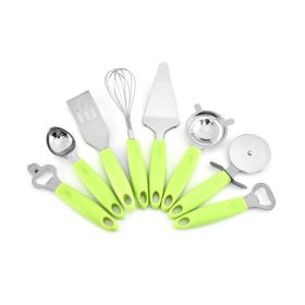 Kitchen Utensils Set, 8 pieces, Stainless Steel with Silicone Handle Non Stick Kitchenware Set Home Kitchen Tools Gadgets