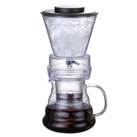 Cold Brew Container, 500ml Coffee Maker with Adjustable Ice Drip Glass