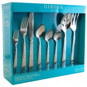 Gibson Home-Prato, 45 Piece Flatware Set