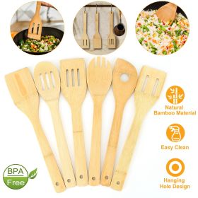 6 pcs-Bamboo Cooking Utensils