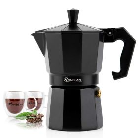 Electric Aluminum Stovetop Espresso Maker with 2 cups