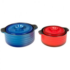 Exquisite Craft Design Ceramic Pot Cookware, 2 Pieces Set