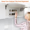 Swivel Cabinet Organizer, Kitchen Rack Spice Organizer for Cabinet, Condiment Holder Shelf