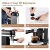 20 Bar Espresso Machine, 1350W, High Performance, 1.4 L detachable transparent water tank