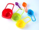 Multi-Color Measuring Cups and Spoons Set, Plastic