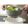 Multi-Purpose Strainer Colander Set Washing Basket Juicer Sifter with Drain Basin