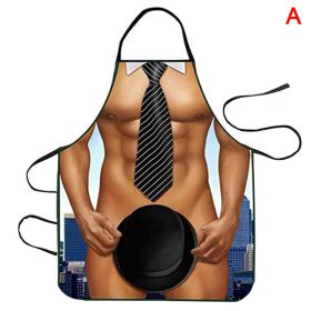 1pc Funny Muscle Funny & Sexy Kitchen Aprons (Style: A)