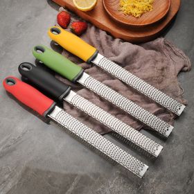 Stainless steel grater for Chocolate, lemon rind, cheese, and more. (Color: Shredder-green)