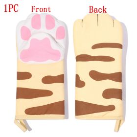 3D Fun Cartoon Animal Cat Paws & Oven Mitts (See Colors for Variants) (Color: 1pc 2)