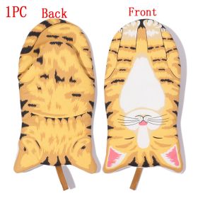 3D Fun Cartoon Animal Cat Paws & Oven Mitts (See Colors for Variants) (Color: 1pc 1)