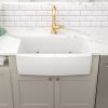 Lordear 33 Inch Farmhouse Sink, White Ceramic Single Bowl Kitchen Sink