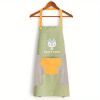 1pc Cartoon Apron; Waterproof And Oil-proof Apron; Hand Wipeable Sleeveless Kitchen Cooking Apron; Cooking And Baking Supplies; Kitchen Tools