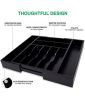 Adjustable, Expandable Kitchen Utensils Drawer Organizer