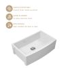 Lordear 33 Inch Farmhouse Sink, White Ceramic Single Bowl Kitchen Sink